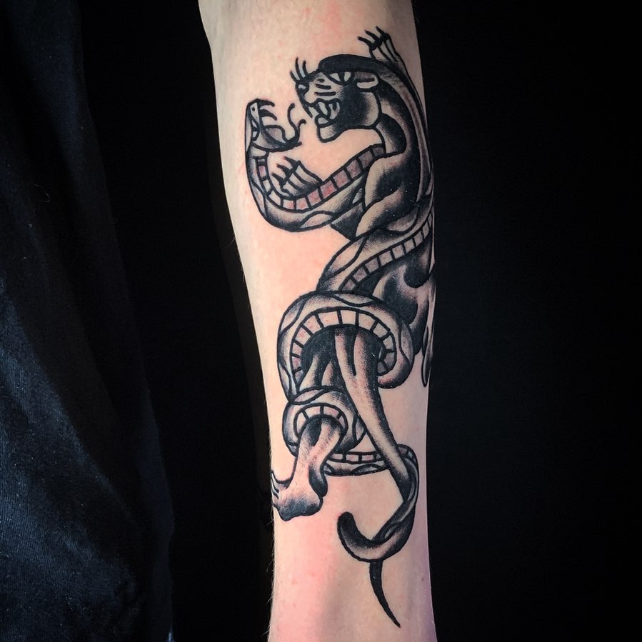 Panther & Snake Tattoo