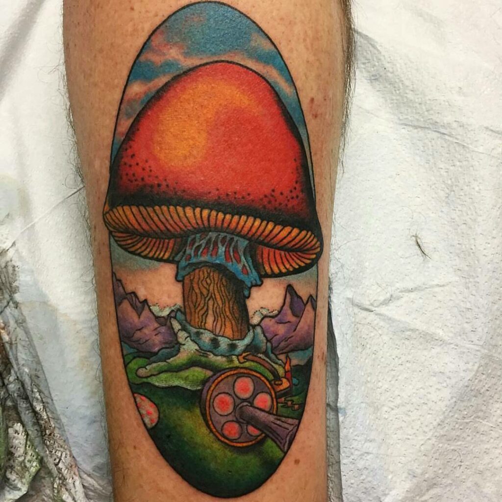Allman Brothers Mushroom Tattoo