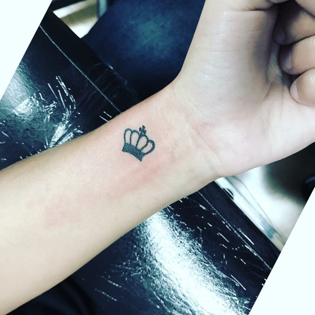 Crown Wrist Tattoo