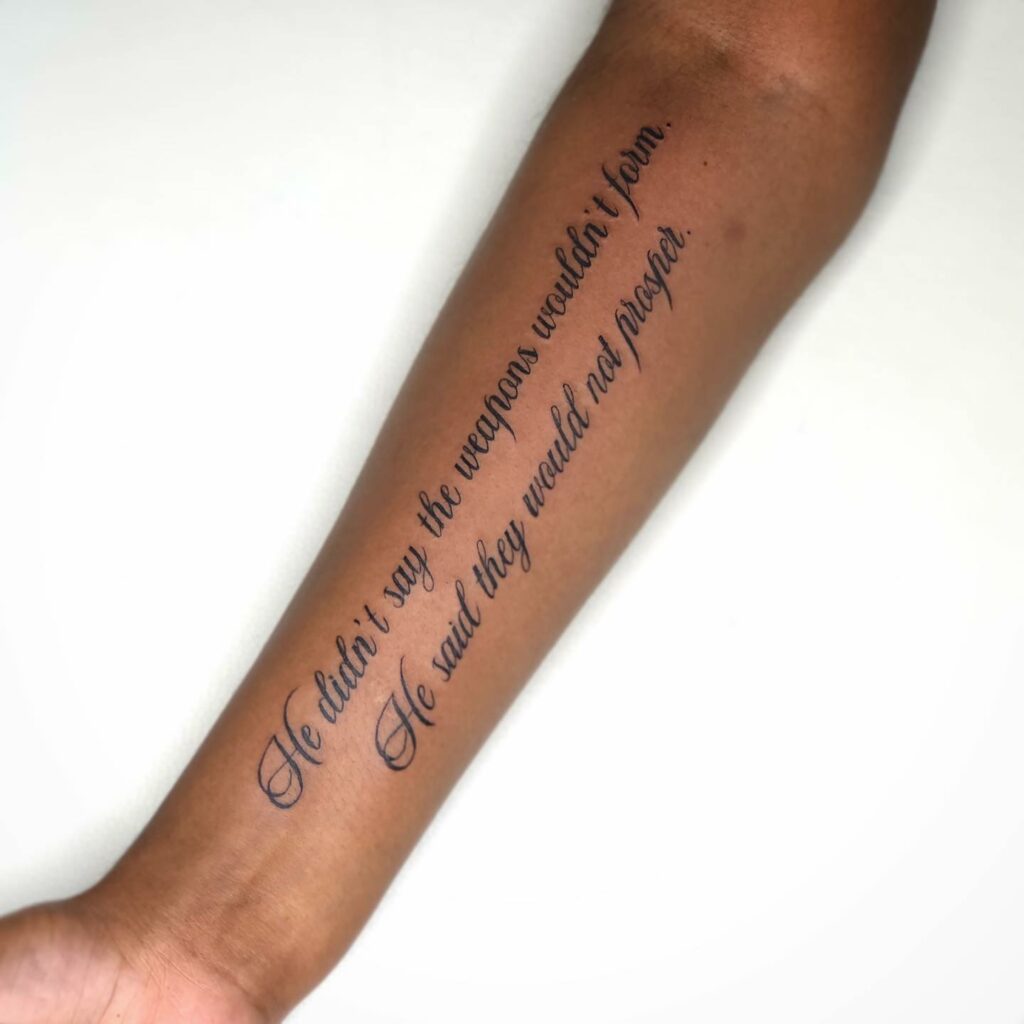 forearm bible verse tattoo for menTikTok Search