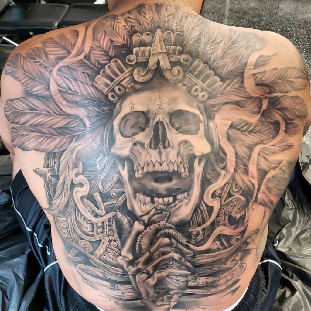 Aztec Back Tattoos