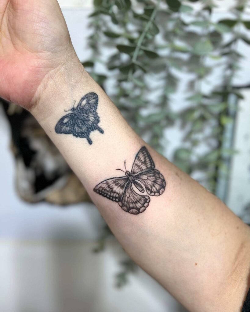 Butterfly Wrist Tattoo