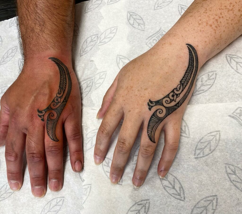 Tribal wedding hot sale band tattoos