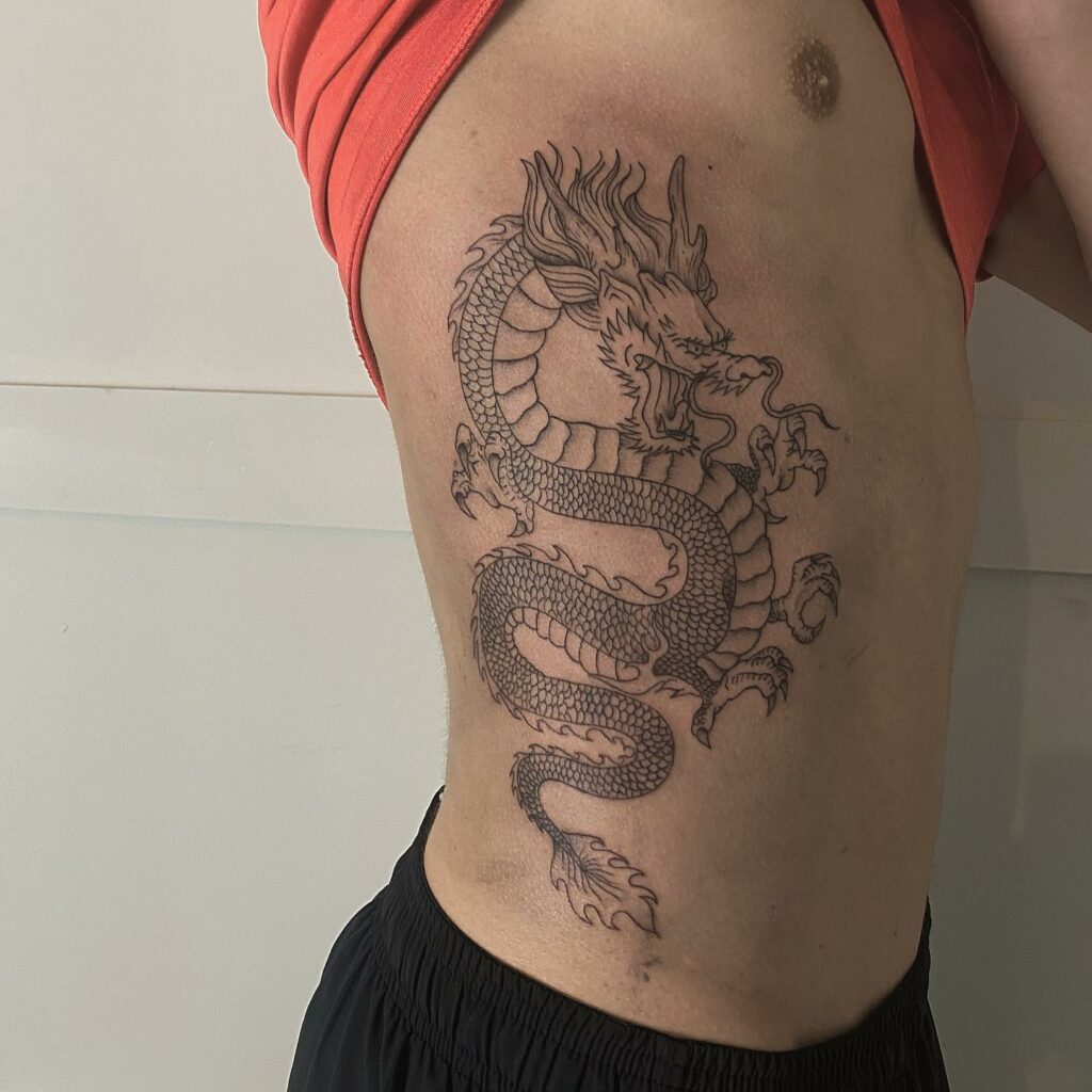 Dragon Rib Tattoo