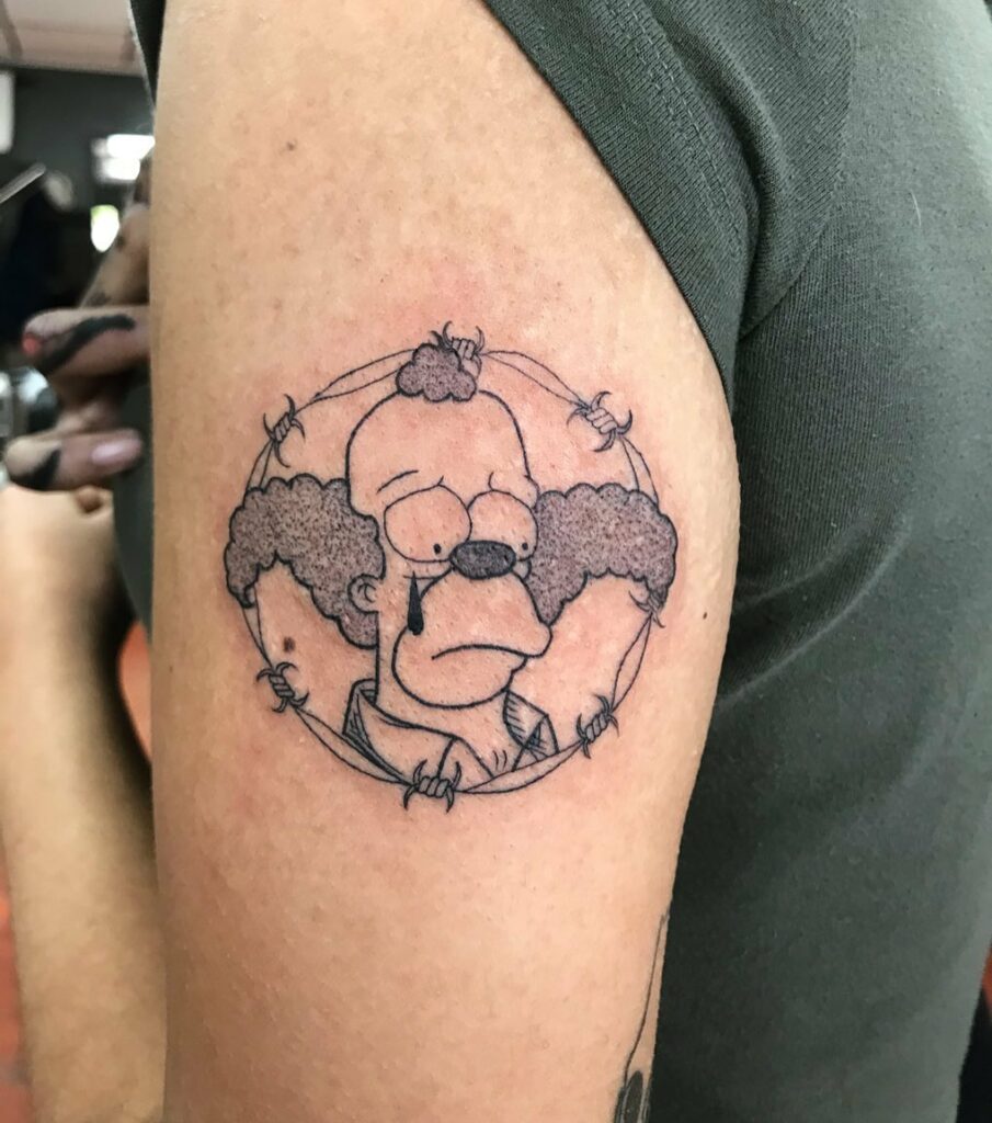 Krusty the Clown Tattoo