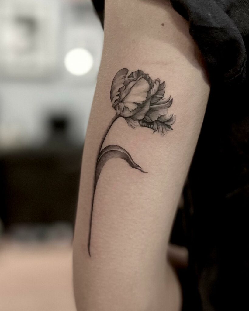 Parrot Tulip Tattoo