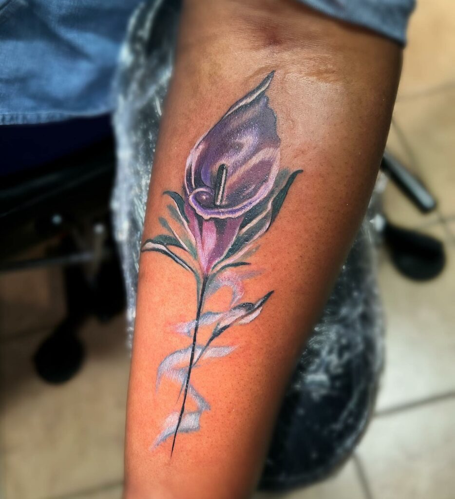 Tattoo uploaded by Destiny Kelly  Calla lily  Tattoodo