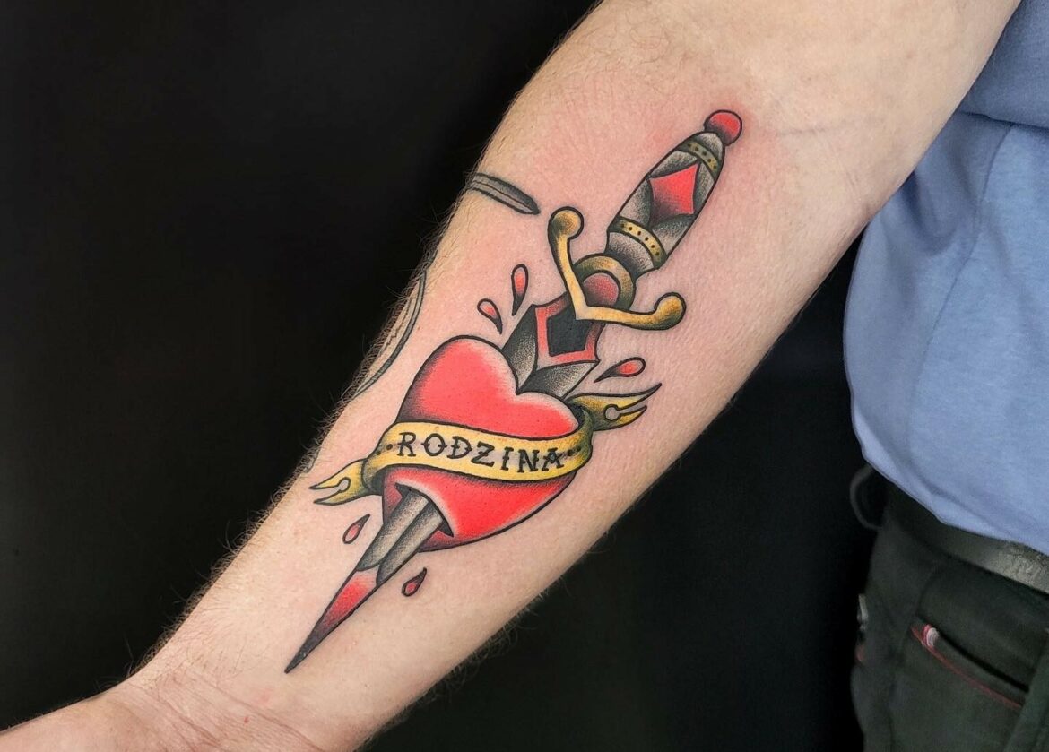 Traditional Dagger Tattoo