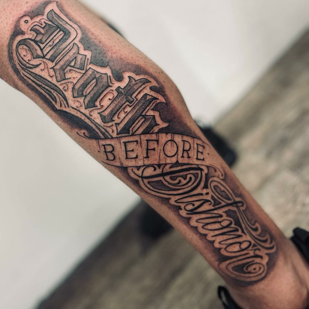 Death Before Dishonor Tattoo  Tattooed Now 