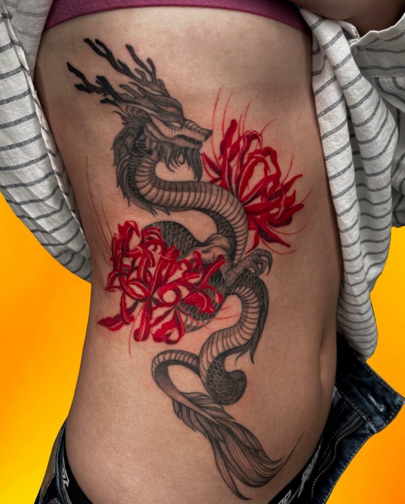 Dragon Side Tattoo