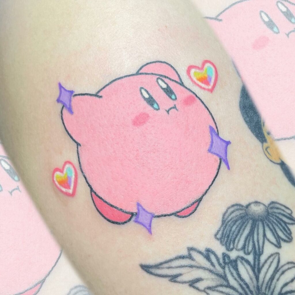 Floral Kirby tattoo