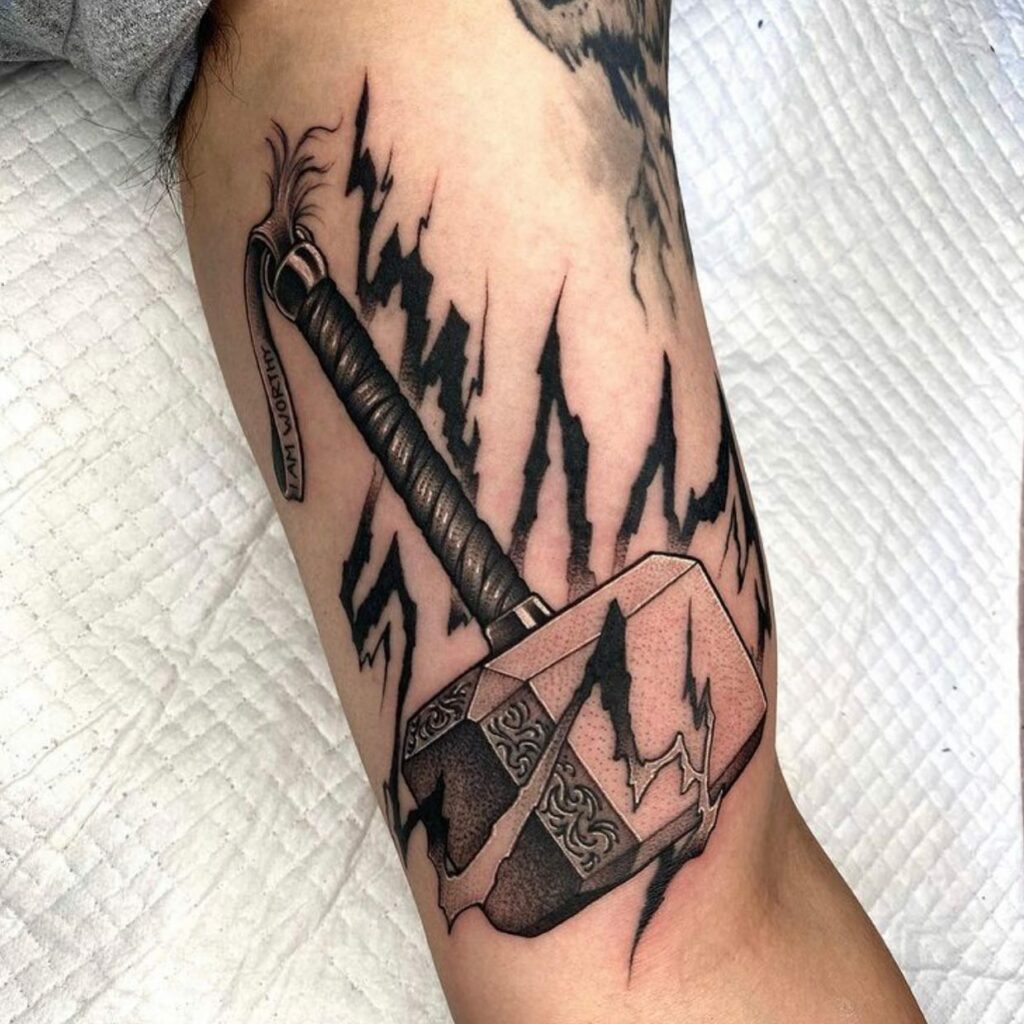 40 Unique Hammer Tattoo Design Ideas 2023 Black  White And Colorful   Saved Tattoo