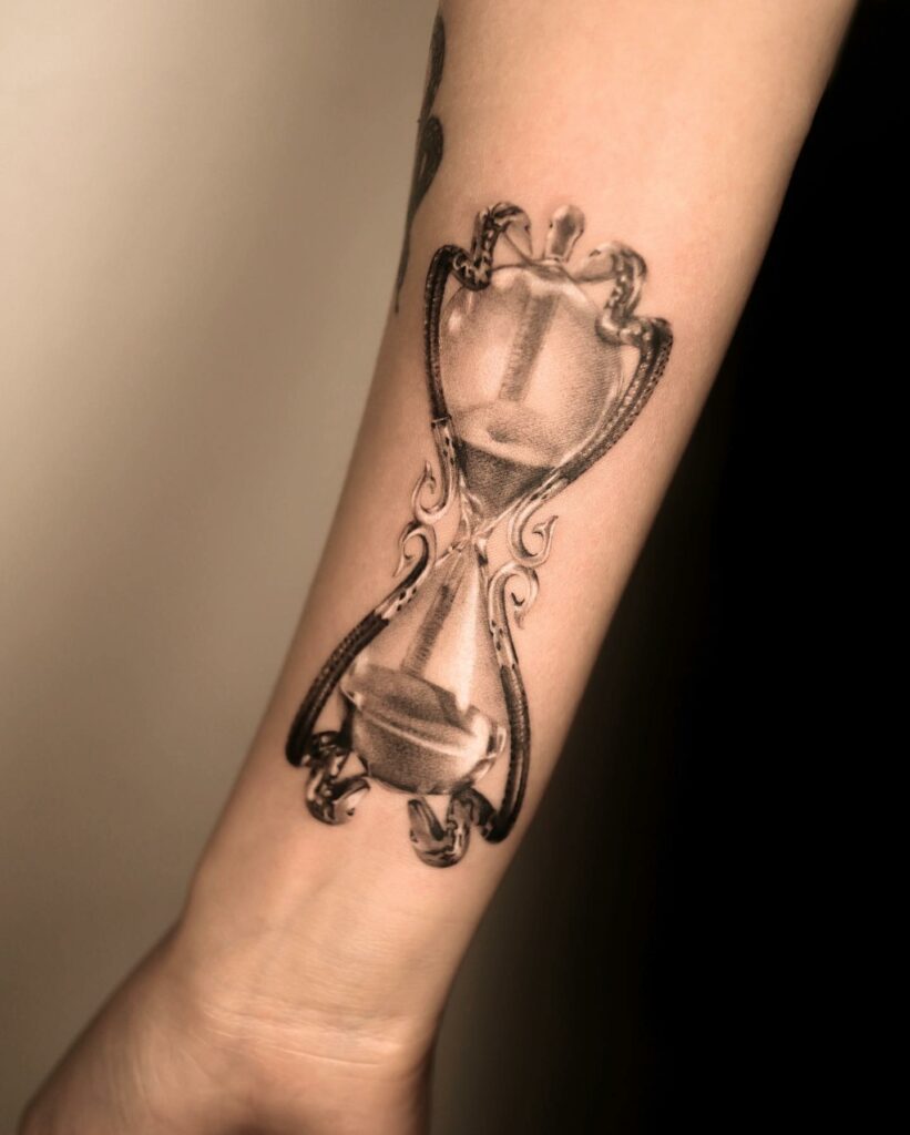 Hourglass Tattoos for Men  Hourglass tattoo Tattoos for guys Hourglass  tattoo meaning