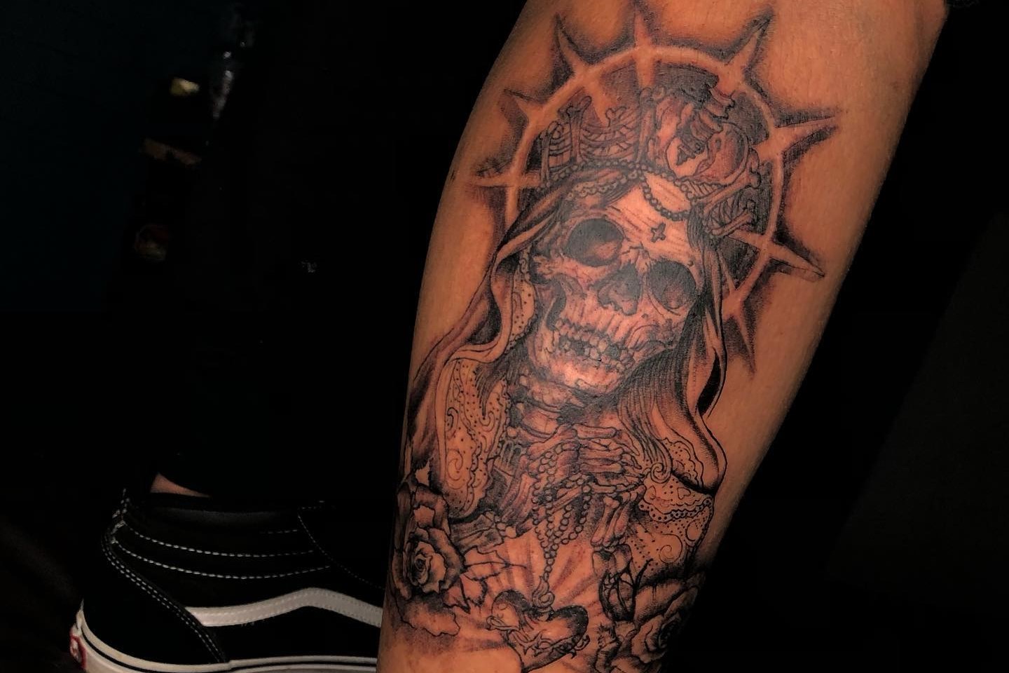 aztec grim reaper tattoo neckTikTok Search
