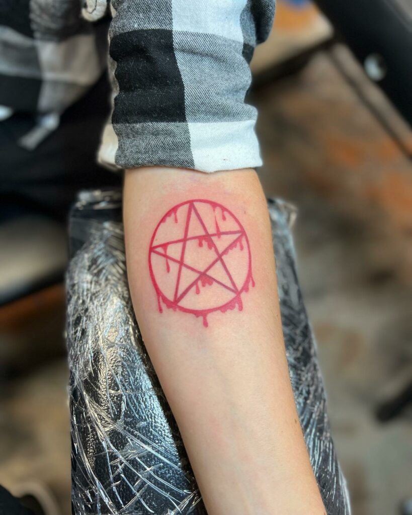 Pentagram tattoo