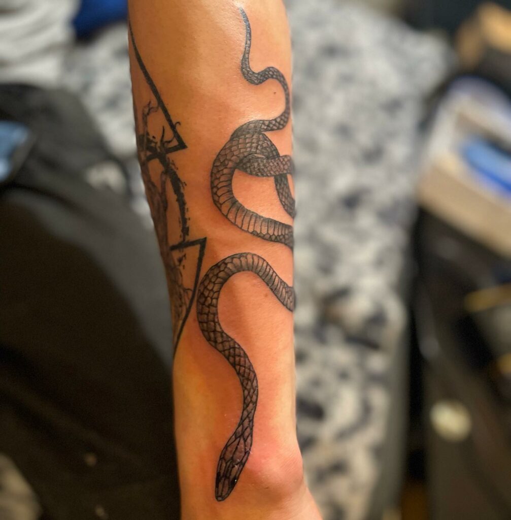 Coiled Snake Tattoo