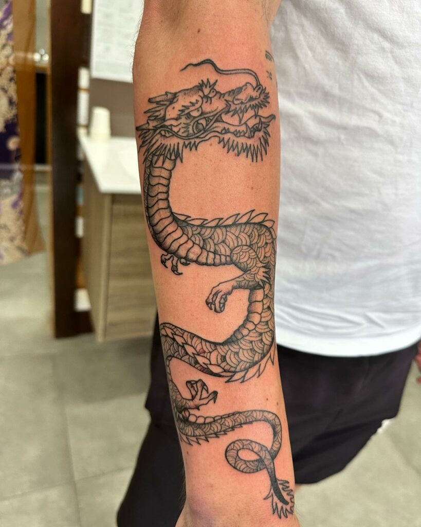 Cheap Fire Dragon Fake Temporary Tattoos For Men Women Scorpion King Tattoo  Creative Geometric Totem Waterproof Tatoos Hands Waist Arm | Joom