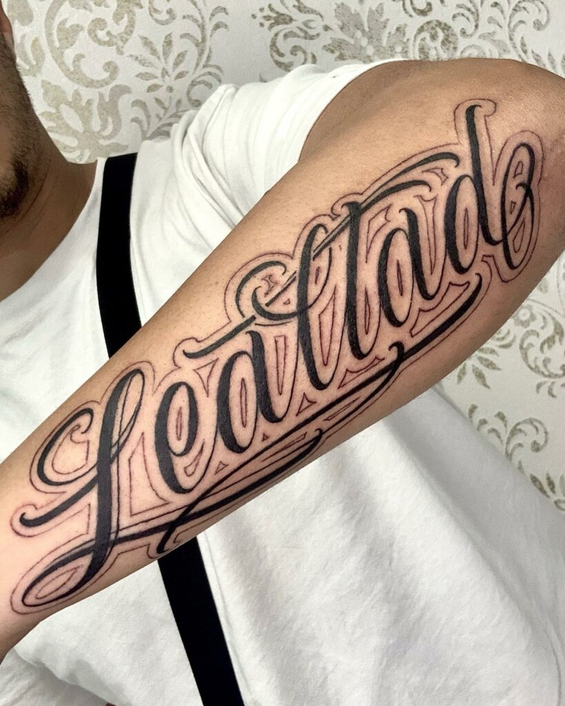 Loyalty Writing Tattoos