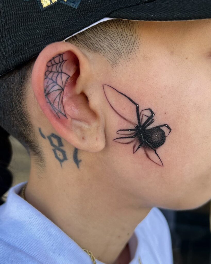 ear tattoo spider webTikTok Search