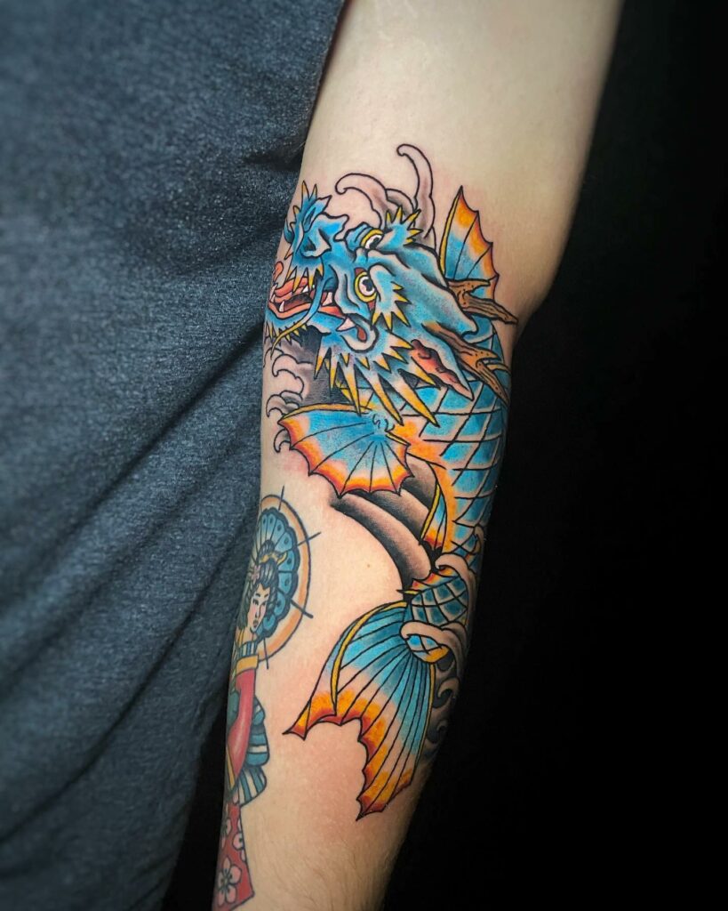 Dragon Koi Tattoo
