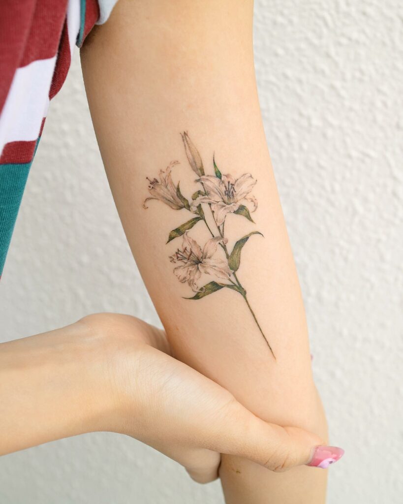 Lily Flower Tattoo