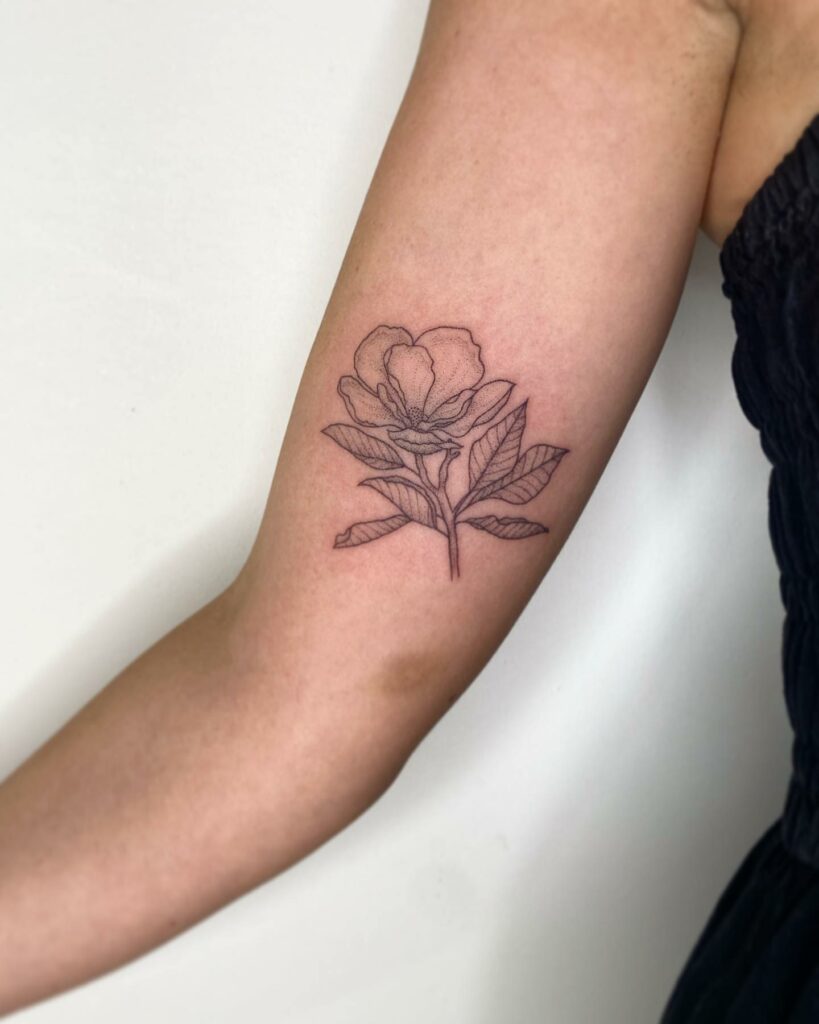 Magnolia Flower Tattoo