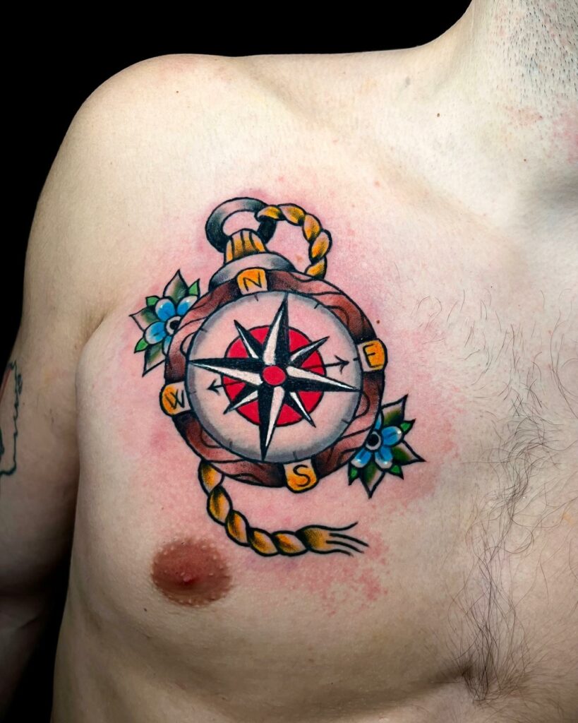 TRADITIONAL COMPASS TATTOO