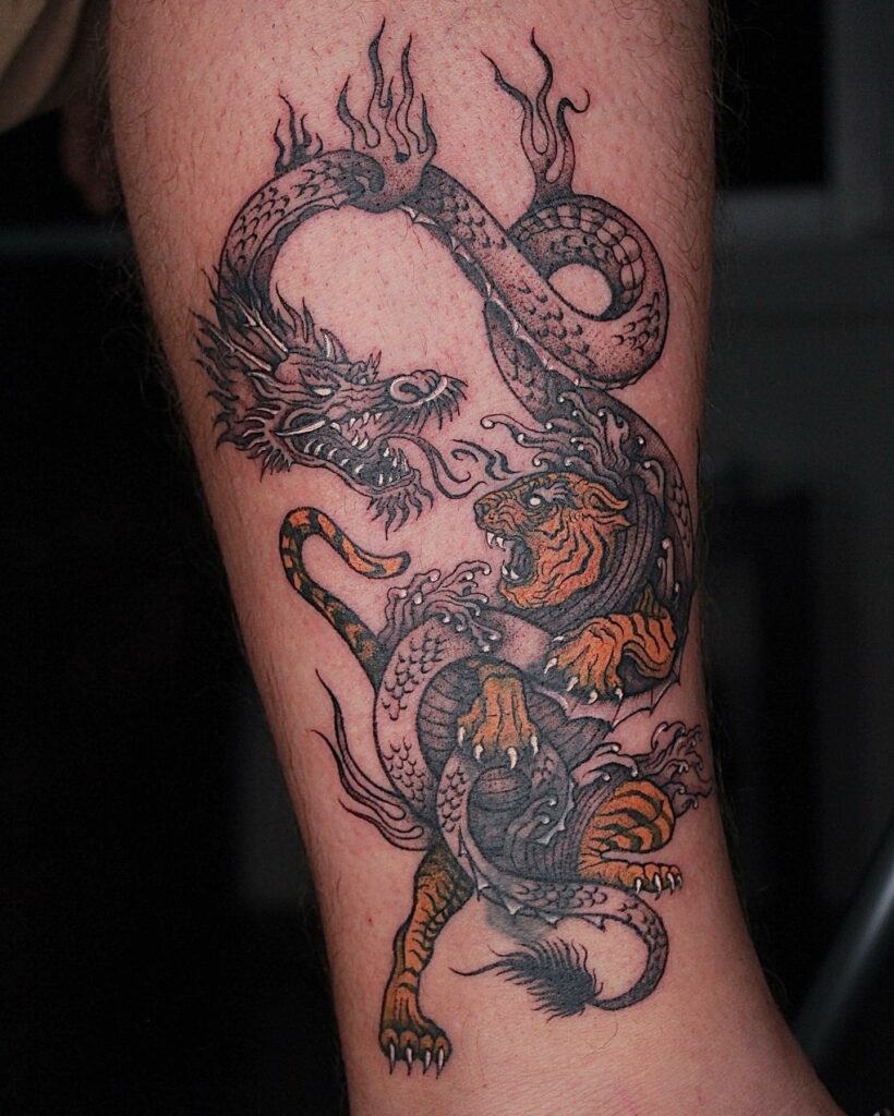 Dragon Tiger Tattoo