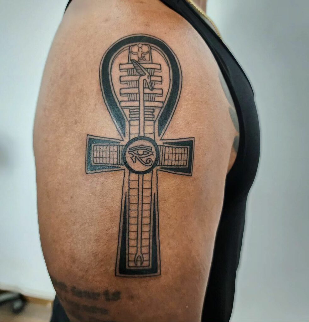 crook and flail tattoo