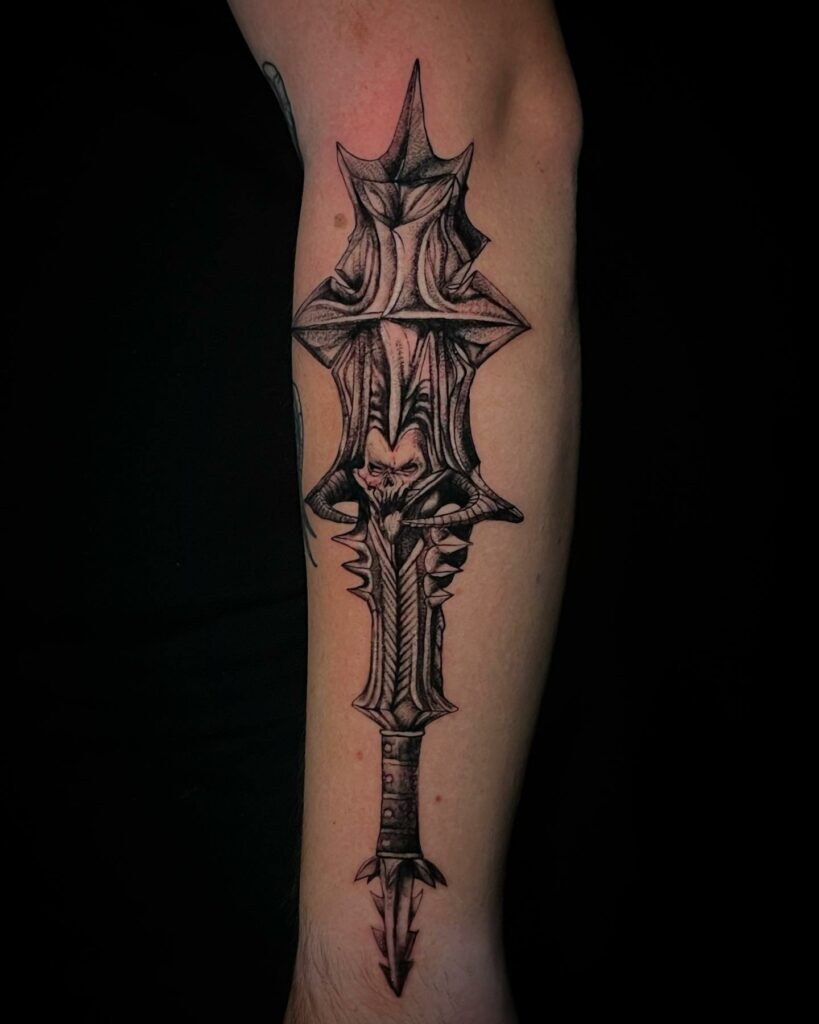 Skinshokz Tattoo Studio  Skyrim DarkBrotherHood tattoo by Dylan Riley   Facebook