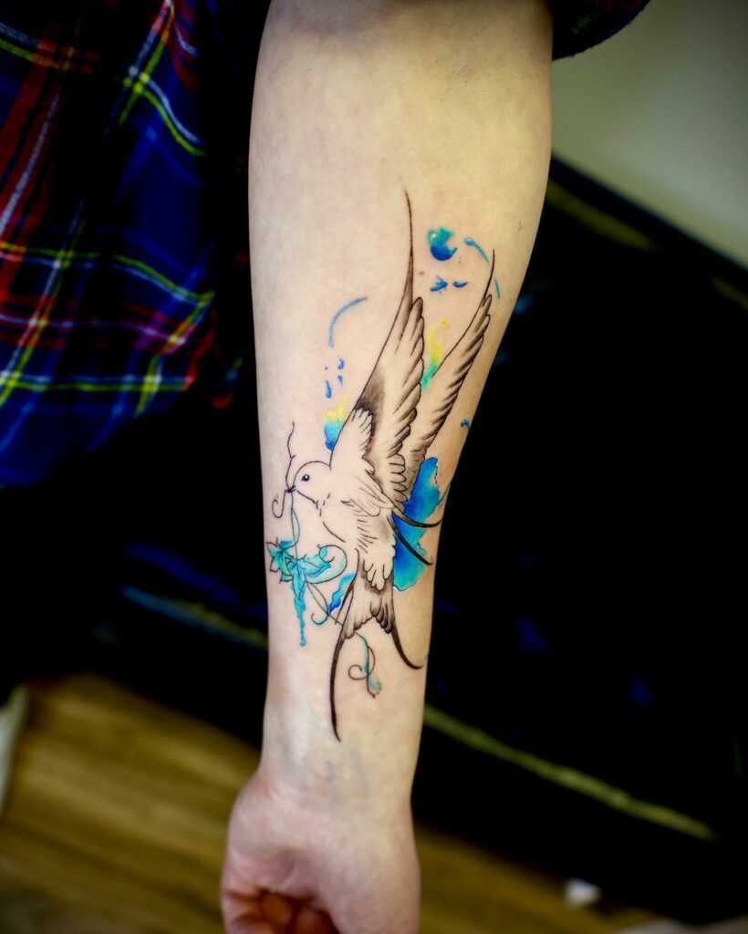 Watercolor Bird Tattoos