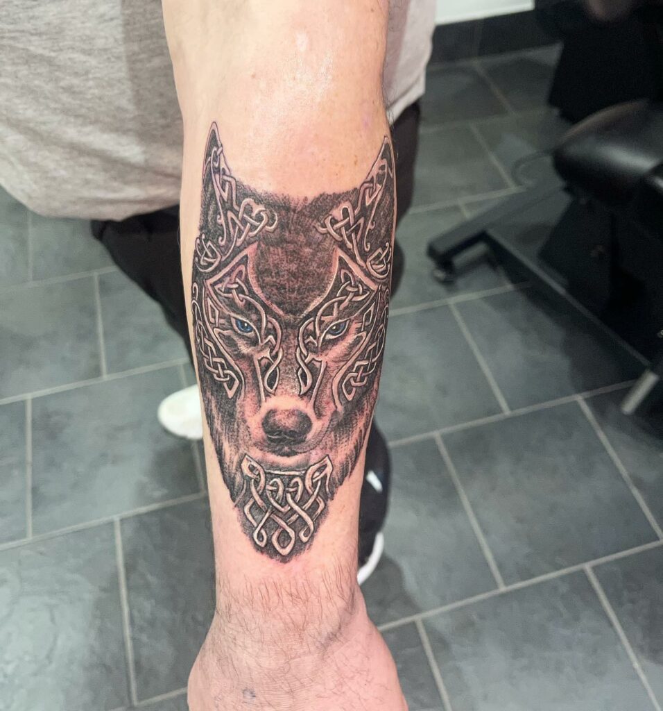 Celtic Wolf Tattoo