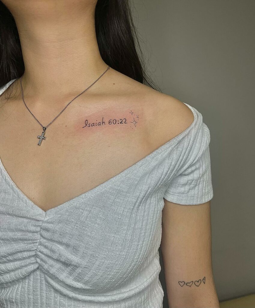 Pin by Omarionclay on Tattoos 😟🔫 | Bible verse tattoos, Verse tattoos,  Tattoos for women