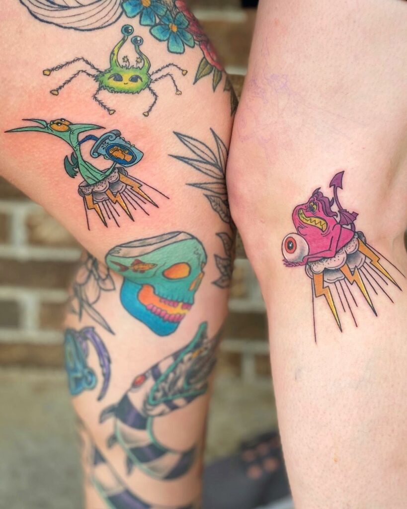 Colorful Sister Tattoo