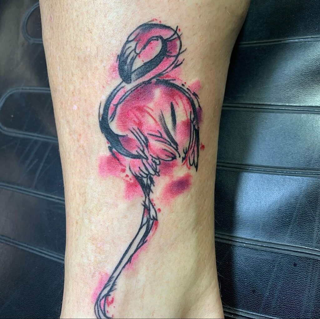 Flamingo Tattoo  Etsy