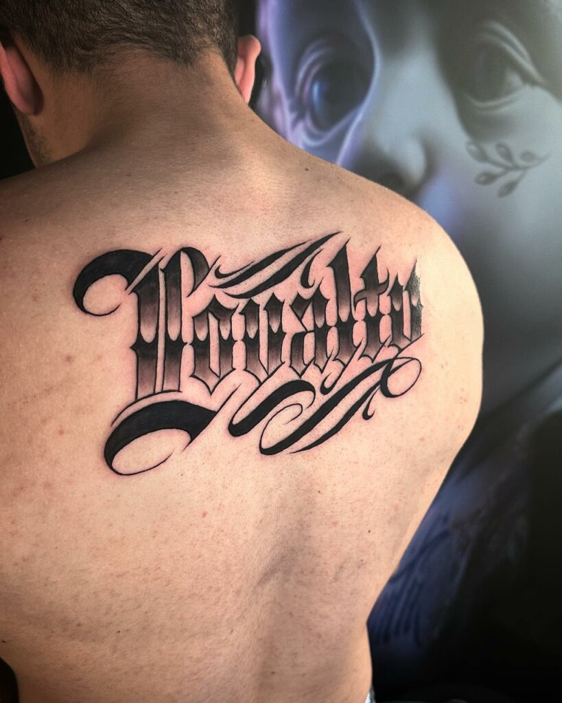 Loyalty Back Tattoo