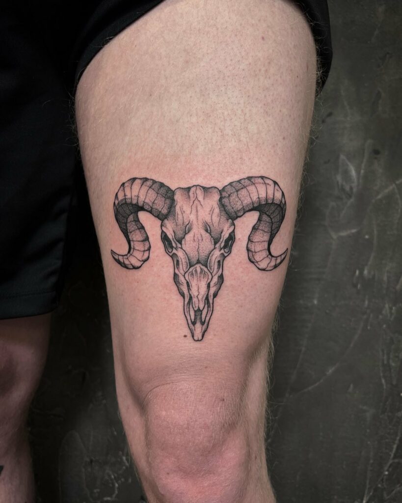 Ram Skull Tattoos