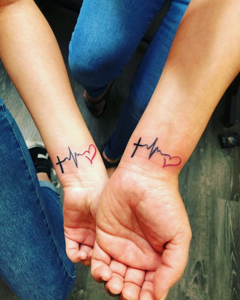 Heartbeat Sister Tattoo