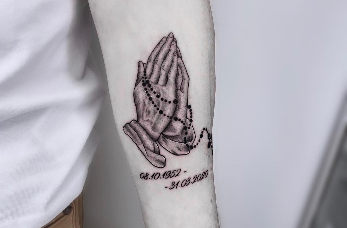 Mens Half Sleeve Catholic Religious Tattoo Template on Stylevore