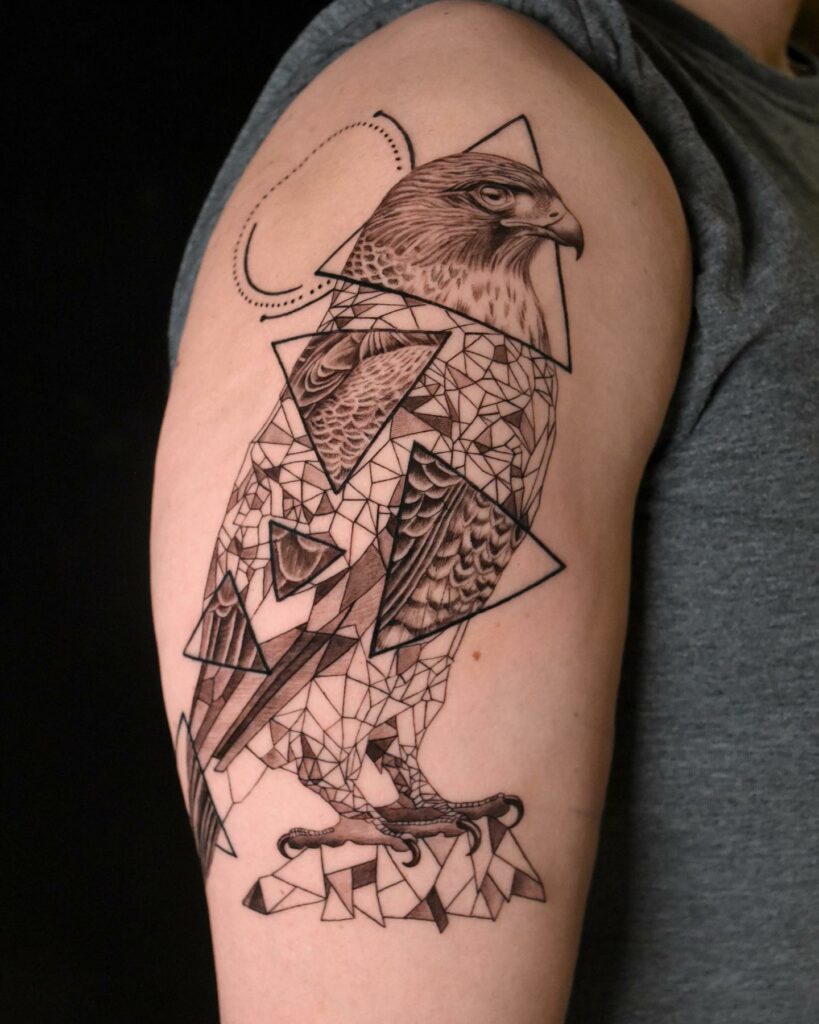 Geometric Bird Tattoos