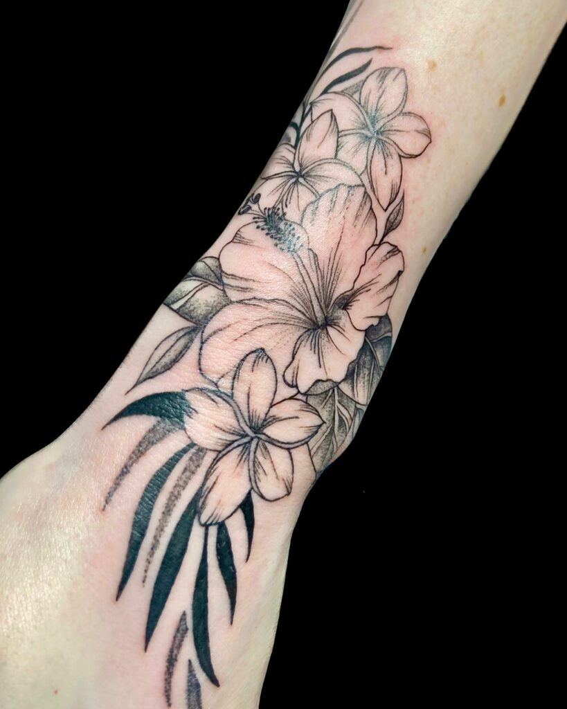 Hibiscus Flower Tattoo