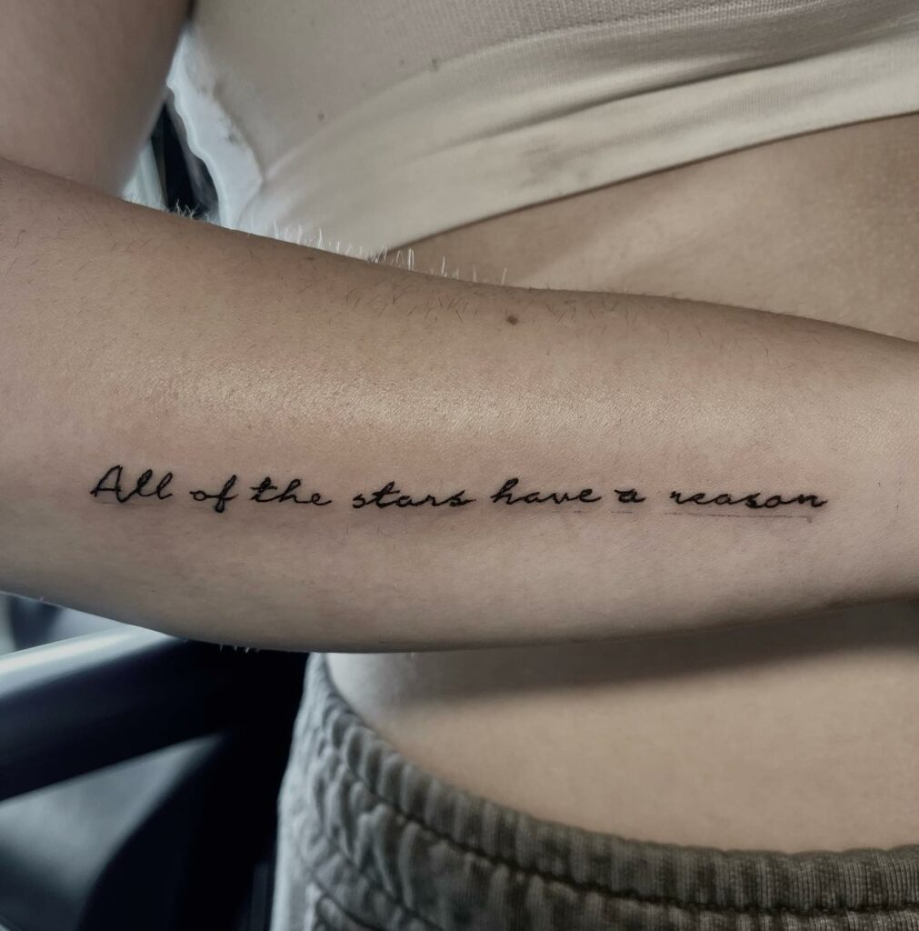 Half Sleeve with Quote