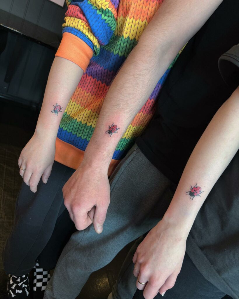 Matching Ladybug Tattoos