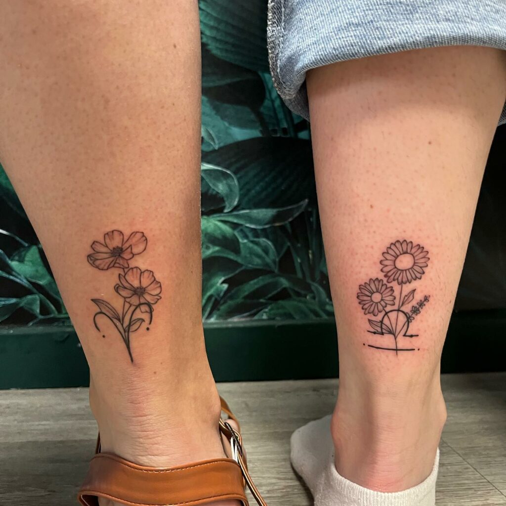UPDATED] 40+ Matching Sister Tattoos You'll Both Love