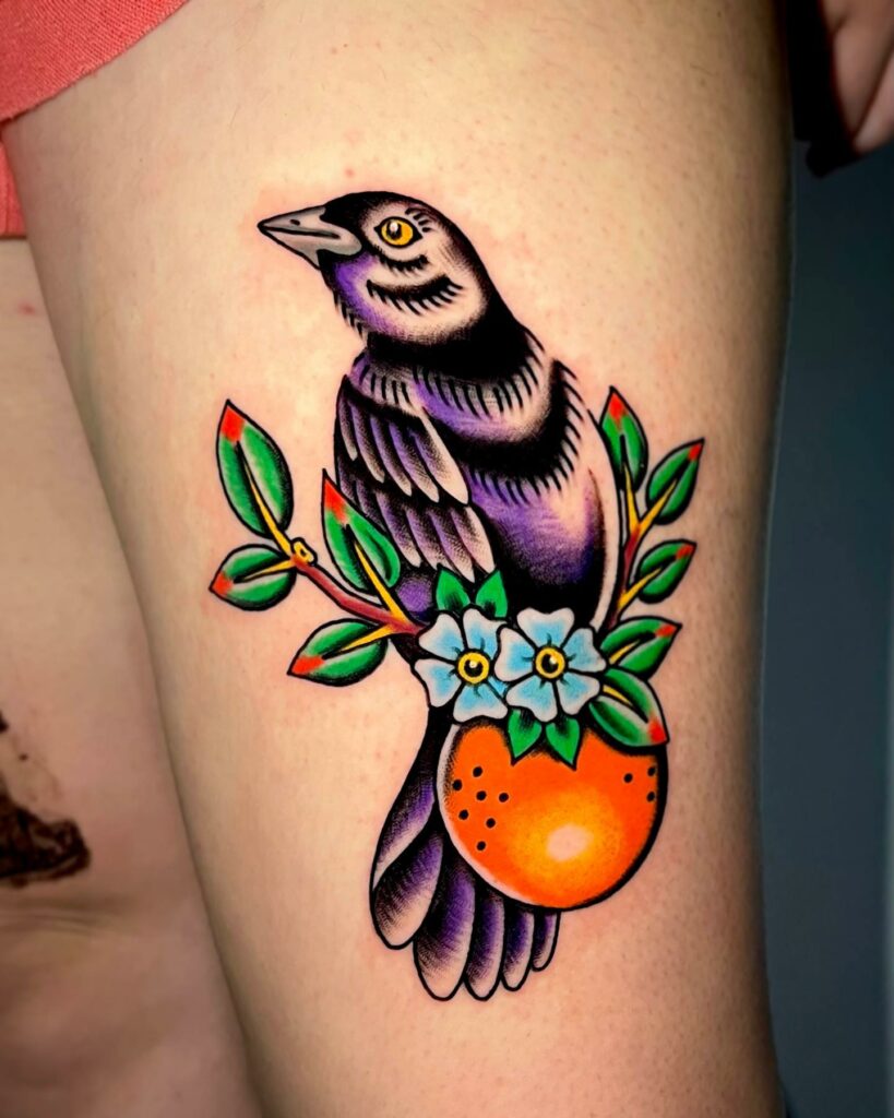 Tattoo uploaded by Xavier  Bird tattoo by Leonie New LeonieNew  traditional bird  Tattoodo