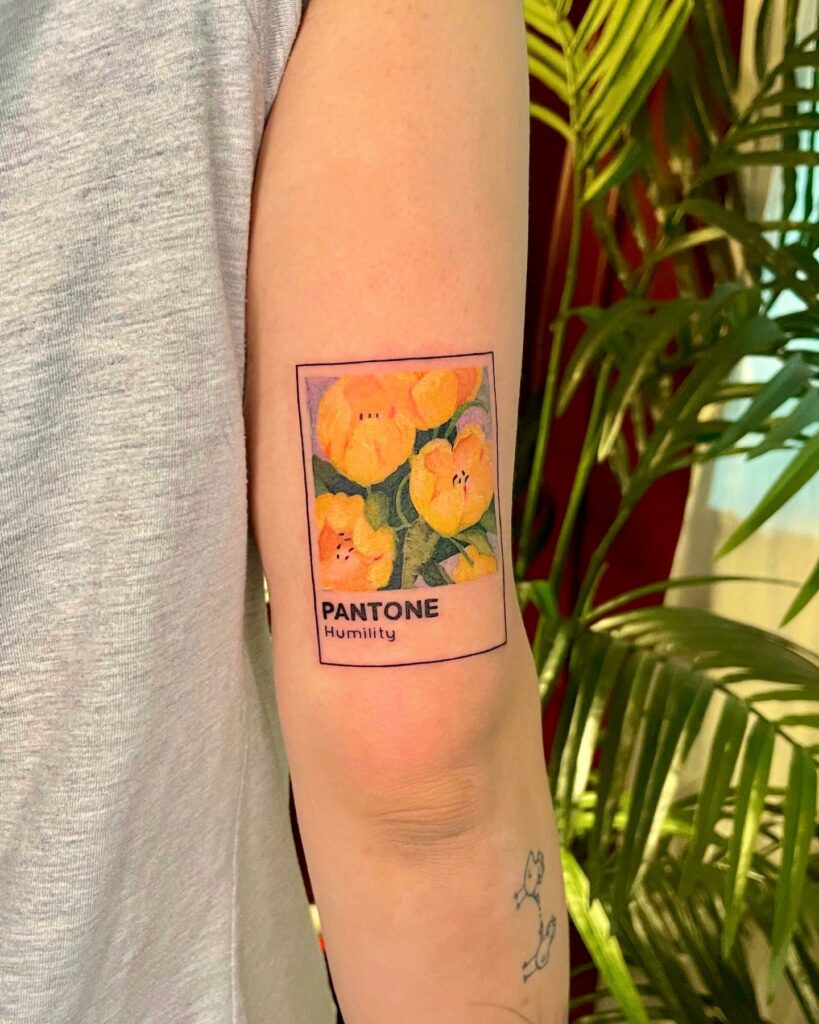 Yellow Tulip Tattoo