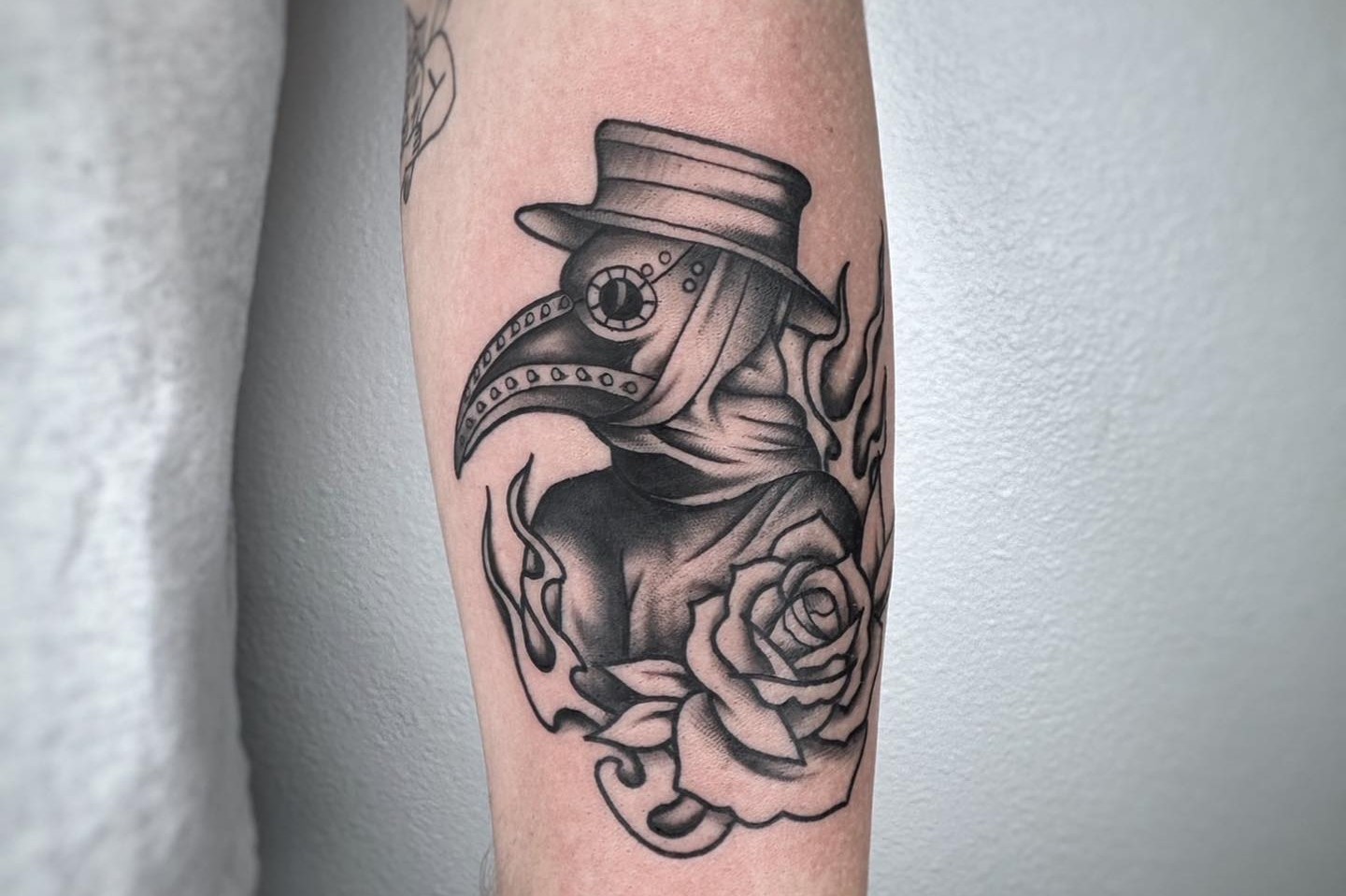 Buy Plague Doctor American Traditional Tattoo Flash Print Online in India   Etsy