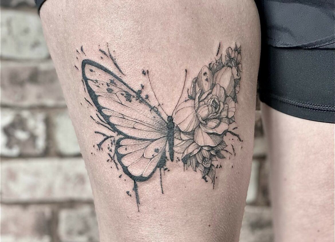 10 Beautiful Butterfly Thigh Tattoo Ideas To Inspire You 2088