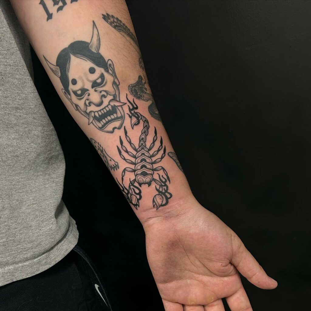 Scorpion Wrist Tattoo