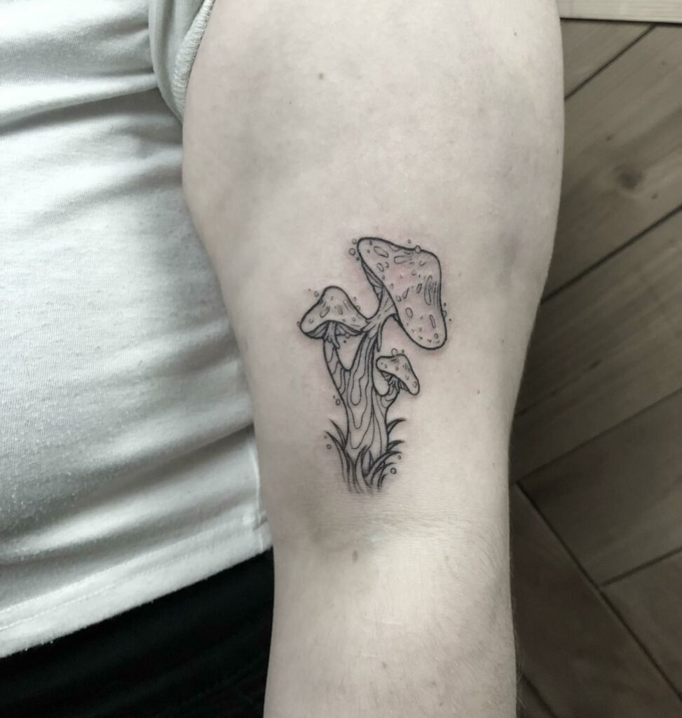 Mushroom Gill Tattoo